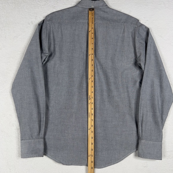 Gustin Japan Charcoal Oxford Button Down Shirt Men's Medium Long Sleeve Preppy - Picture 12 of 12